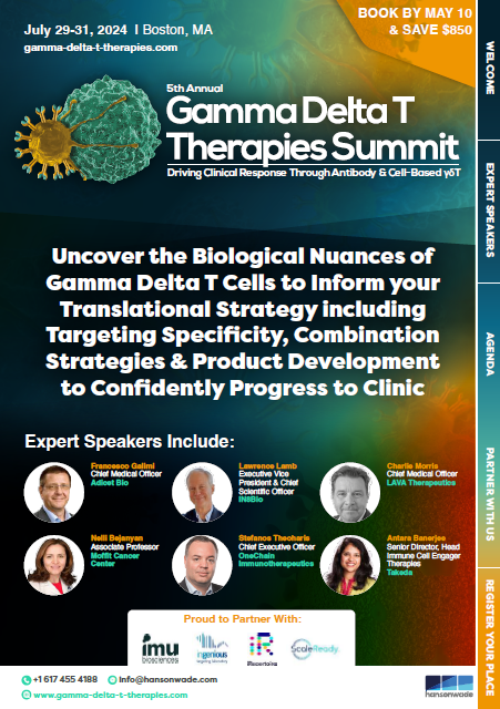 Gamma Delta T Therapies Summit Brochure Cover